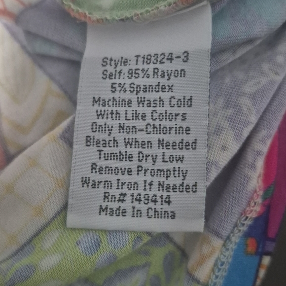 Johnny Was Janie Multee Favorite Short Slevee Crew Neck Tee - Picture 4 of 4